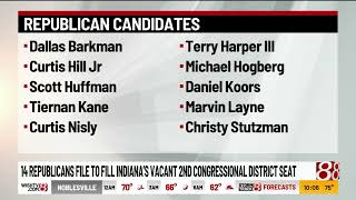 14 republicans file to fill Indiana s vacant 2nd Congressional District Seat