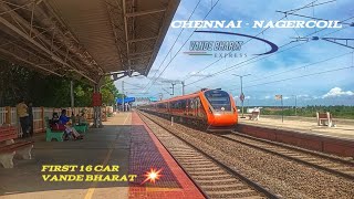 CHENNAI TO NAGERCOIL VANDE BHARAT EXPRESS | 16 RAKE VANDE BHARAT ||#20627 train