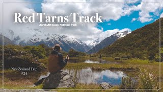 Red Tarns, Snow Mountains, and Blue Skies. The Last Walk in Mount Cook National Park | NZTrip #24