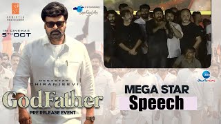 LIVE: God Father "Megastar Chiranjeevi" Electrifying Speech @ GOD FATHER Pre Release Event | ZEE
