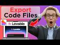 How to Export Code Files From Lovable (Full Guide 2026)
