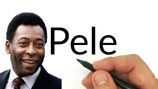 How to turn words PELE into pele king of football from brazil