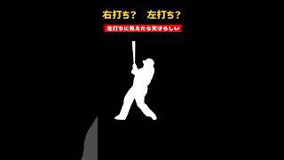 左打ちに見えたら天才らしい。 #野球 #プロ野球 #Shorts