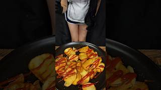 감자칩 Lays vs handmade potato chips ASMR #shorts