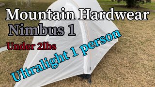 Ultralight Tent Mountain  Hardwear Nimbus 1