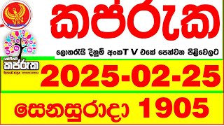 Kapruka 1905 2025.02.22 Today dlb Lottery Result අද කප්රුක දිනුම් ප්‍රතිඵල dlb Lotherai dinum anka