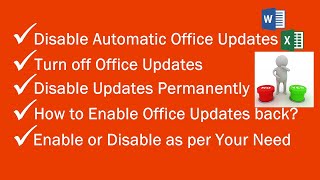 Disable Microsoft Office Updates Using Office Settings and Windows Registry @pcguide4u