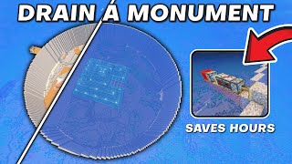 Minecraft How to DRAIN AN OCEAN MONUMENT - Efficient, Fast
