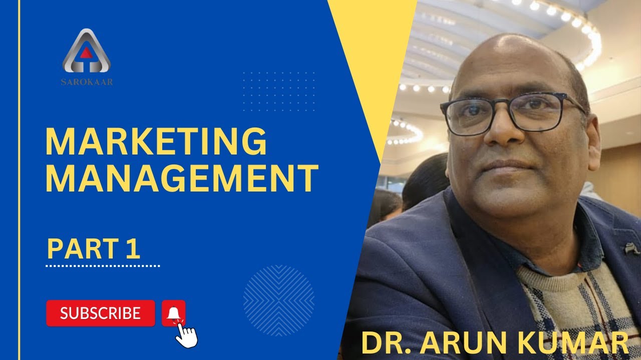 Marketing Management Part 1 Youtube
