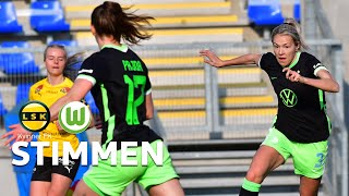 "Haben verdient gewonnen" | Lillestrøm SK - VfL Wolfsburg 0:2 | UWCL - Stimmen