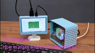 迷你模型||微缩模型|DIY Miniature Dollhouse|這才叫真正的ITX迷你主機|how to diy a ture runnable mini itx pc