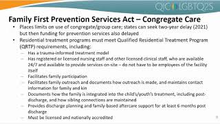 Family First Prevention Services Act