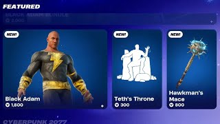 BLACK ADAM RETURNS TO FORTNITE TONIGHT?? Black adam will RETURNING 2025 to fortnite item shop