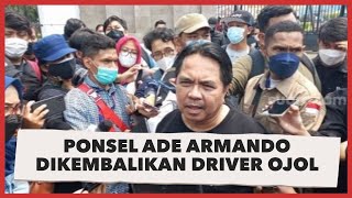 Ponsel Ade Armando Dikembalikan Driver Ojol, Dompet Masih Hilang Pasca Pengeroyokan