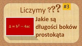 Obliczanie boków prostokąta delta