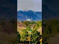 View Of margalla Hills And Faisal masjid Islamabad #fyp #pakistan #viral #islamabad #shorts #beauty