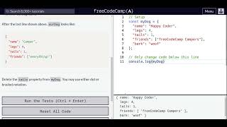 Lesson 89 | Basic JavaScript | Delete Properties from a JavaScript Object