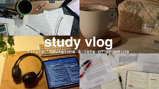 finals week vlog 📎 cramming for 3 exams, 72hr intense study grind, lots of note taking