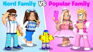Roblox NERD Family vs POPULAR Family.. ππͺπ