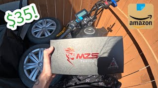 installing amazon clutch+brake levers on my grom!