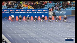 Men’s 100M Final British Olympic Trials 2024