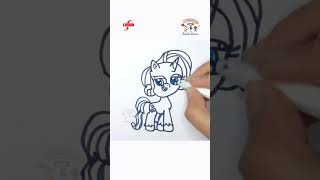 How to Draw Rarity from Pony Life | So Easy