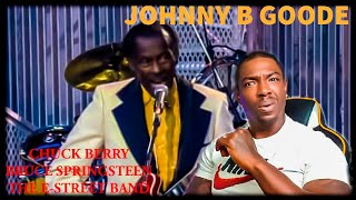 Chuck Berry with Bruce Springsteen & The E-Street Band- "Johnny B Goode" 1995 (REACTION)