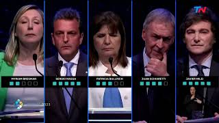 Segundo debate presidencial en Argentina 2023