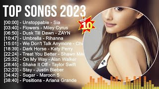 Top Songs 2023 ⭐ ZAYN, Miley Cyrus, The Weeknd, Justin Bieber, Maroon 5, Dua Lipa, Tones And I