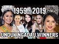 Unduk Ngadau Winners 1959 - 2019