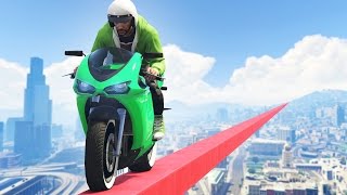 IMPOSSIBLE GTA 5 TIGHTROPE! (GTA 5 Funny Moments)