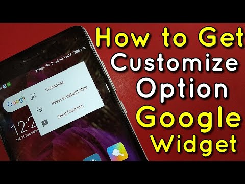 How to Get Google Search Bar Widget Customize Option | Hindi - हिंदी How to Get Google Search Bar Widget Customize Option | Hindi - हिंदी