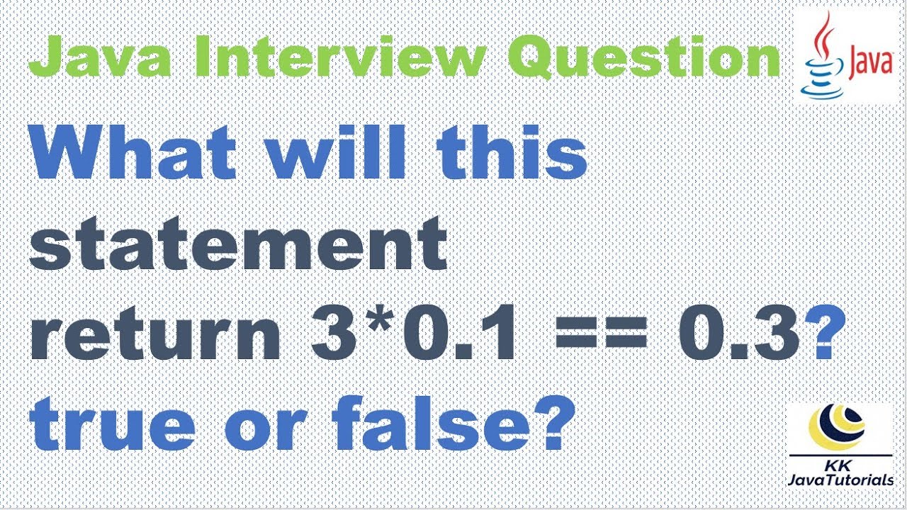 Most Tricky Java Programming Interview Question - YouTube