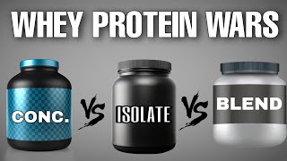 Whey Protein Wars : Concentrate vs Isolate vs Blend [HINDI]