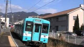 JR紀勢本線105系新和歌山色 2328M普通紀伊田辺行き（紀伊天満駅入線）