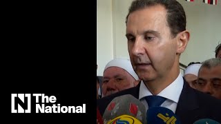 Bashar Al Assad says presidential election is confirmation Syrian citizens are free