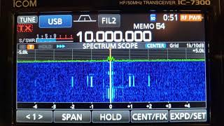 VA2CST - Calibrate the Icom IC-7300 oscillator with reference clock like WWV or CHU Canada