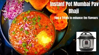 Mumbai Street Style Pav Bhaji In Instant Pot | Instant pot Pav Bhaji | Mumbai style Pav Bhaji