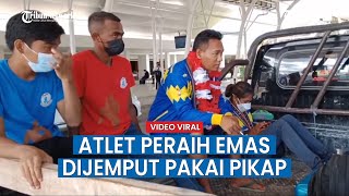 Viral, Video Atlet Peraih Medali Emas PON Papua Asal NTT Dijemput Pakai Mobil Pikap