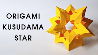 Origami KUSUDAMA STAR HOLES by Francesco Mancini