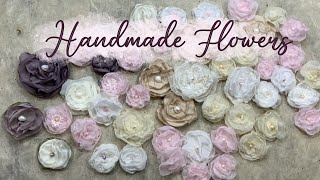 Tutorial video - How to create handmade chiffon silk flowers for Shabby Chic deco.