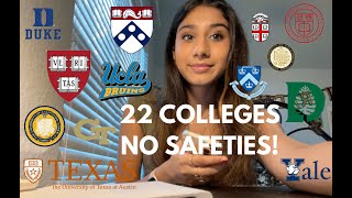 COLLEGE DECISION REACTIONS 2024 (all ivies, T20s, UCs, and more) | NO SAFETIES