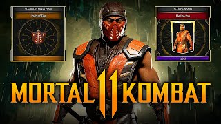Mortal Kombat 11 - NEW Krypt Event for Scorpion w/ Rare "Path of Fire" Mask & "Hell to Pay" Skin!