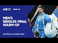 Men's Singles Final Walk-On/Warm-Up | Novak Djokovic v Stefanos Tsitsipas | Australian Open 2023