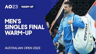 Men's Singles Final Walk-On/Warm-Up | Novak Djokovic v Stefanos Tsitsipas | Australian Open 2023