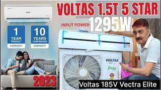 2023 Voltas 1.5 Ton 5 Star(1295w)  4-in-1 Adjustable Mode Voltas185V Vectra Elite