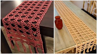 Camino rustico  fácil  crochet / Deco Dy  /camino de mesa ganchillo facil