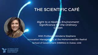 Scientific Café Episode 13. Prof Melodena Stephens, Mohammed Bin Rashid School of Government