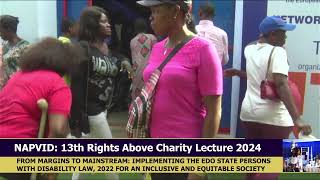 NAPVID 13th Rights Above Charity Lecture 2024