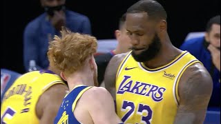 LeBron Gives Nico Mannion His Welcome To The NBA Moment